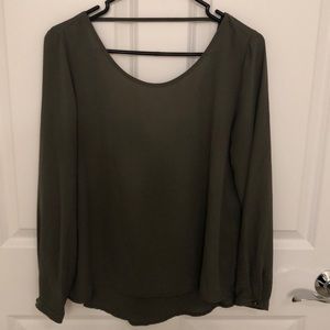 Olive green blouse